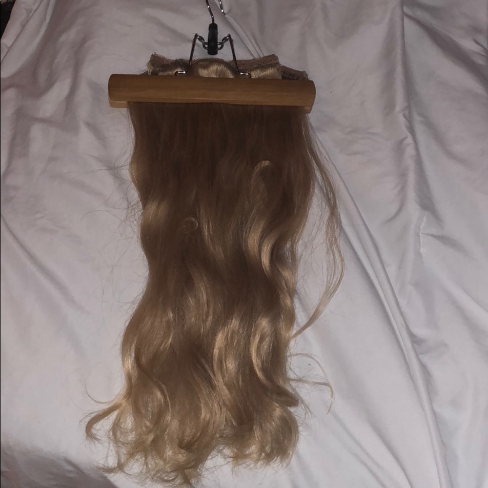 Bellami human hair extensions, blonde 18”